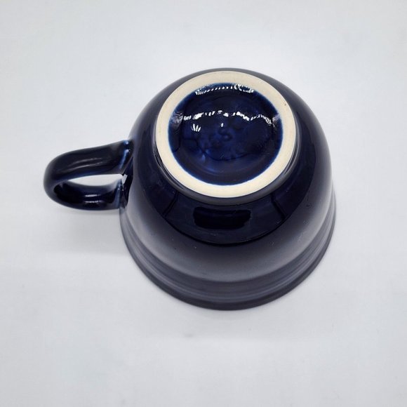 Fiesta Ware 8oz Coffee Mug Tea Cup Cobalt Blue Homer Laughlin Replacement - Picture 4 of 5